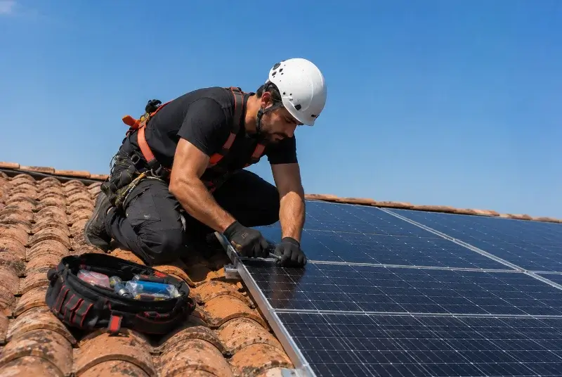 Maintenance et monitoring de panneaux solaires à Belleville-en-Beaujolais